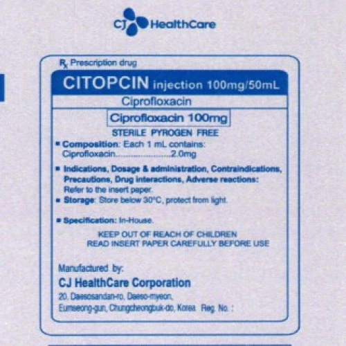 Citopcin Injection 100mg/50ml - Thuốc điều trị nhiễm khuẩn của CJ Healthcare