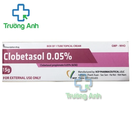 Clobetasol 0.05% VCP - Thuốc điều trị viêm da hiệu quả (10 hộp)