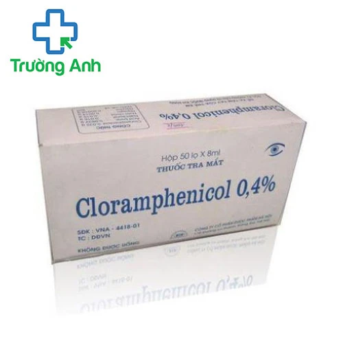 Cloramphenicol 0,4% Hanoi pharma - Thuốc trị viêm mí mắt, nhiễm khuẩn mắt