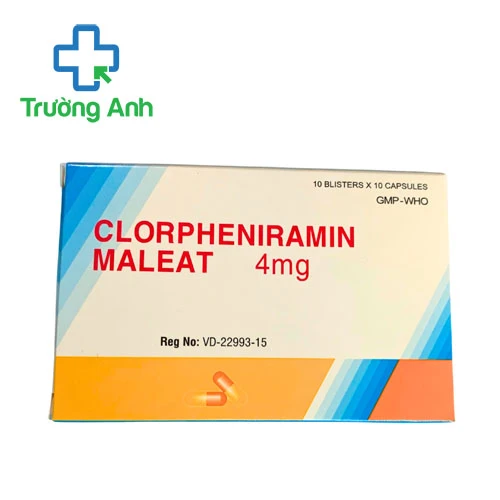 Clorpheniramin maleat 4mg PV Pharma - Thuốc điều trị dị ứng hiệu quả