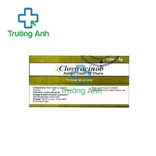 Cloviracinob - Thuốc điều trị nhiễm khuẩn Herpes hiệu quả của Ấn Độ (10 hộp)