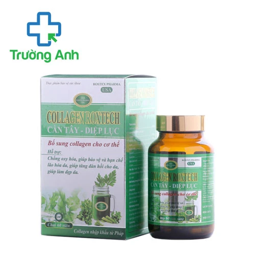 Collagen Roxtech Cần tây-Diệp lục Rostex (viên 3g) - Hỗ trợ bảo vệ và hạn chế lão hóa da