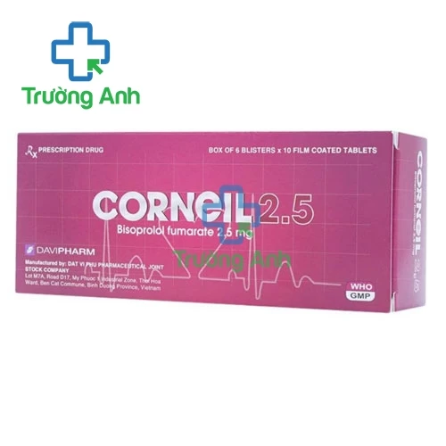 Corneil 2.5 - Thuốc điều trị tăng huyết áp hiệu quả của Davipharm