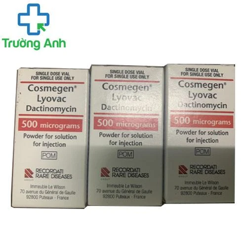 Cosmegen Lyovac 500mcg (Dactinomycin) Baxter - Thuốc chống ung thư ở trẻ em của Đức 