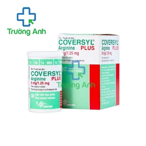 Coversyl Plus Arginine 5mg/1.25mg - Thuốc điều trị tăng huyết áp nguyên phát