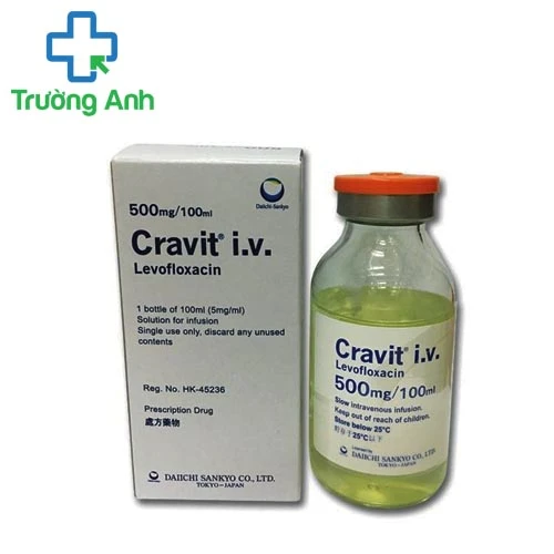 Cravit I.V. 500mg/100ml - Thuốc kháng sinh điều trị nhiễm trùng hiệu quả