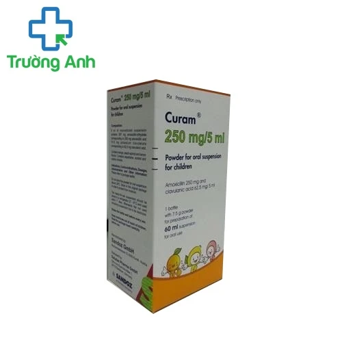 Curam 250mg/5ml - Thuốc điều trị nhiễm khuẩn dành cho trẻ nhỏ của Áo