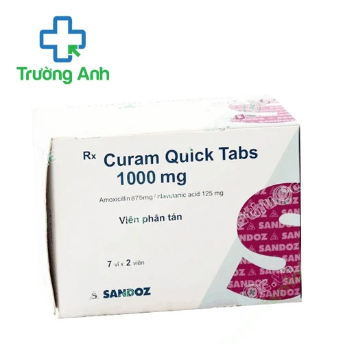 Curam Quicktabs 1000mg Sandoz - Thuốc điều trị nhiễm khuẩn hiệu quả