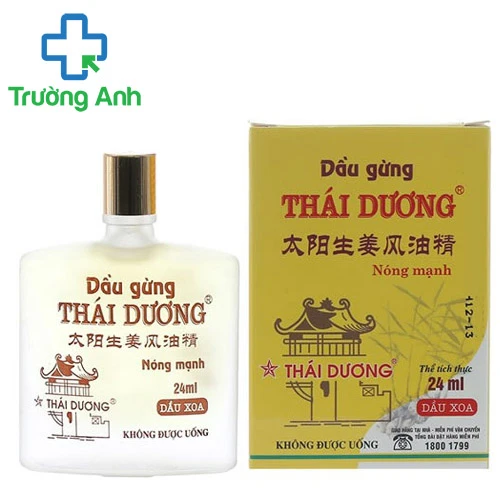 Dầu gừng Thái Dương (nóng mạnh) - Thông kinh, hoạt lạc, giảm đau hiệu quả