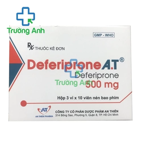 Deferiprone A.T 500mg - Thuốc điều trị thiếu máu tan huyết hiệu quả