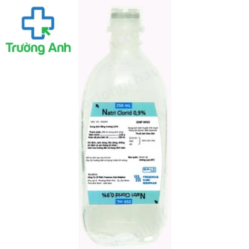 Dịch truyền Natri Clorid 0.9% Fresenius Kabi 250ml - Bổ sung nước, điện giải cho cơ thể