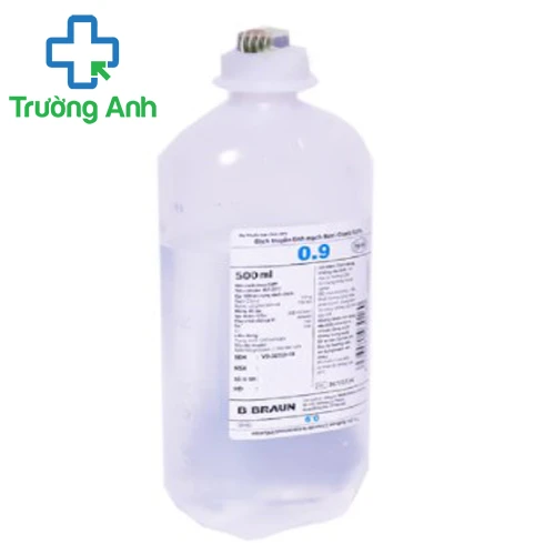 Dịch truyền tĩnh mạch Natri Clorid 0,9% B. Braun 500ml - Giúp bổ sung nước và chất điện giải