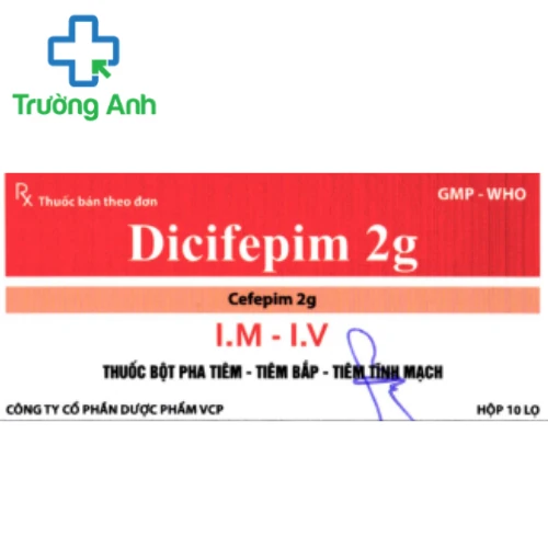 Dicifepim 2g VCP - Thuốc điều trị nhiễm khuẩn hiệu quả  