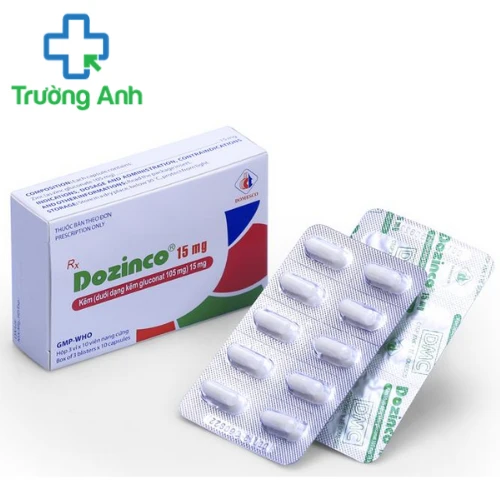 Dozinco 15mg - Thuốc trị tiêu chảy hiệu quả của Domesco