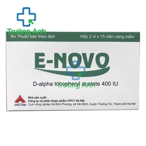 E-Novo 400IU CPC1HN - Thuốc phòng và điều trị thiếu vitamin E hiệu quả 