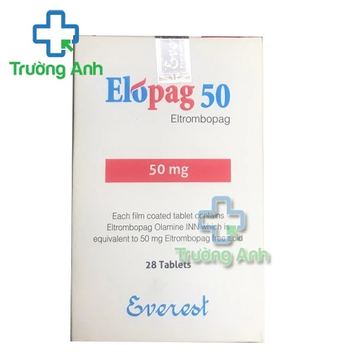 Elopag 50 Everest - Thuốc điều trị xuất huyết giảm tiểu cầu miễn dịch hiệu quả