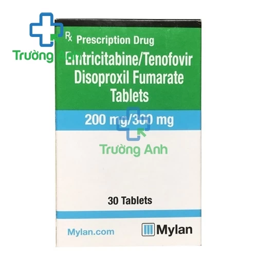 Emtricitabine/Tenofovir Disoproxil Fumarate 200mg/300mg Mylan - Thuốc điều trị HIV