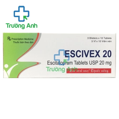 Escivex 20 - Thuốc điều trị rối loạn lo âu và trầm cảm của India