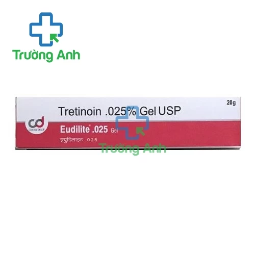 Eudilite .025 Gel (Tretinoin .025%) 20g Contiderma - Giúp giảm mụn hiệu quả