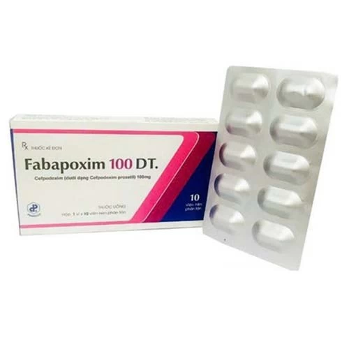 Fabapoxim 100 DT - Thuốc điều trị nhiễm khuẩn hiệu quả của Pharbaco