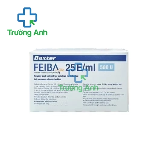 Feiba 25E/ml 500IU - Thuốc điều trị bệnh máu khó đông trong phẫu thuật của Austria