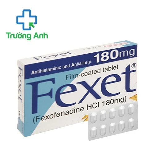 Fexet 180mg Getz Pharma - Thuốc điều trị viêm mũi dị ứng hiệu quả