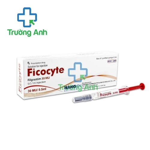 Ficocyte 30MU/0.5ml Nanogen - Thuốc điều trị giảm bạch cầu trung tính hiệu quả