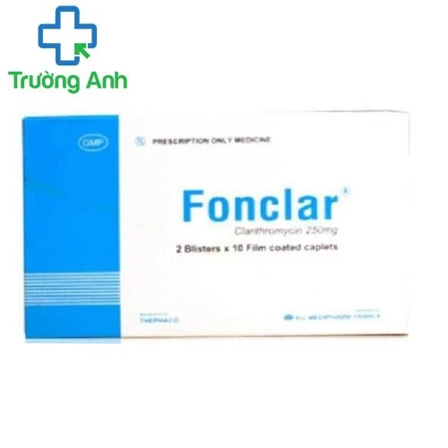 Fonclar 250mg - Thuốc kháng sinh trị bệnh hiệu quả