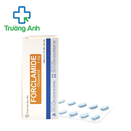 Forclamide 3mg - Thuốc điều trị bệnh tiểu đường hiệu quả của Meyer