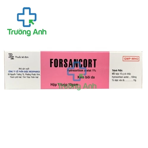 Forsancort - Thuốc điều trị viêm da không nhiễm khuẩn hiệu quả (10 hộp)