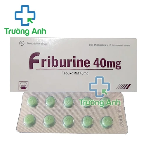 Friburine 40mg - Thuốc điều trị tăng acid uric máu mãn tính của Pymepharco