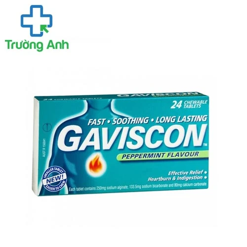 Gaviscon viên - Thuốc điều trị viêm loét dạ dày, tá tràng hiệu quả