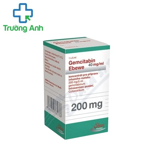 Gemcitabin Ebewe 200mg - Thuốc điều trị ung thư hiệu quả của Áo