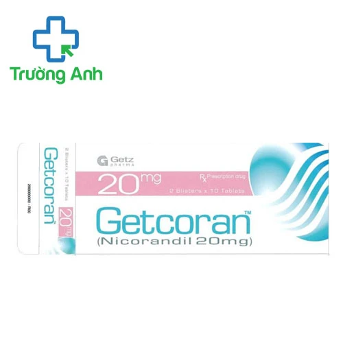 Getcoran Tablets 20mg Getz Pharma - Thuốc điều trị đau thắt ngực hiệu quả