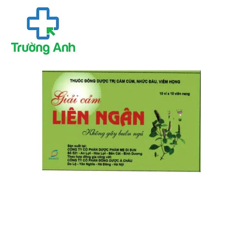 Giải cảm liên ngân - Điều trị cảm cúm, hắt hơi, sổ mũi, nhức đầu