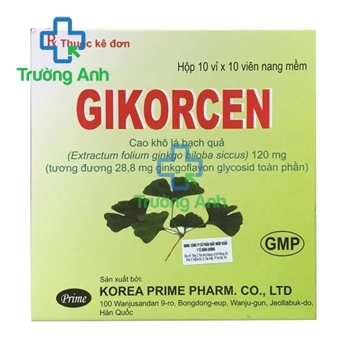 Gikorcen 120mg Korea Prime Pharm - Thuốc điều trị rối loạn tuần hoàn ngoại biên