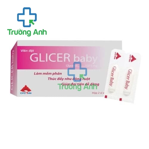 Glicer Baby - Viên đặt giúp nhuận tràng hiệu quả của CPC1