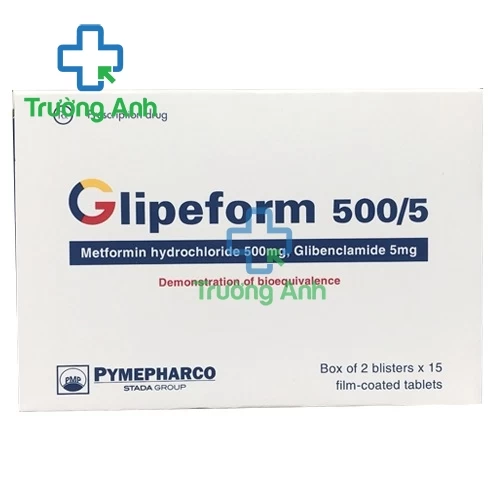 Glipeform 500/5 Pymepharco - Thuốc điều trị đái tháo đường hiệu quả