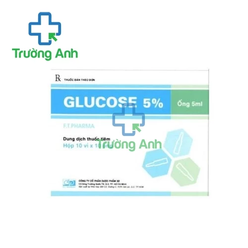 Glucose 5% F.T.Pharma - Giúp giải độc lợi niệu hiệu quả