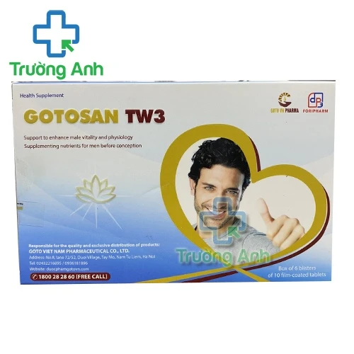 Gotosan Tw3 - Hỗ trợ bổ thận, tráng dương dành cho nam giới hiệu quả