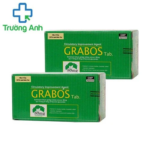 Grabos 80mg - Giúp điều trị suy tuần hoàn não hiệu quả