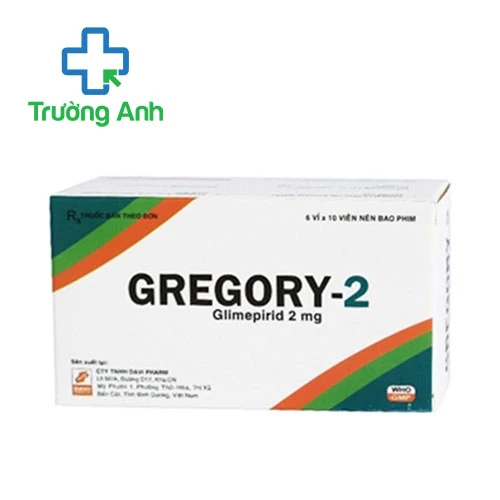 Gregory-2 - Thuốc điều trị bênh tiểu đường  hiệu quả của Daviphar