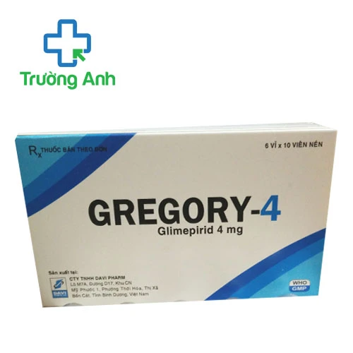 Gregory-4 - Thuốc điều trị bênh tiểu đường  hiệu quả của Daviphar