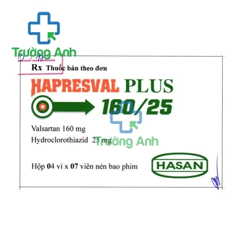 Hapresval plus 160/25 - Thuốc điều trị cao huyết áp hiệu quả của Hasan