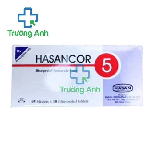 Hasancor 5 - Thuốc điều trị tăng huyết áp, đau thắt ngực