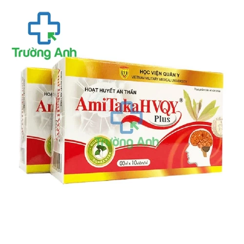 Hoạt huyết an thần AmiTakaHVQY Plus - Tăng tuần hoàn máu não