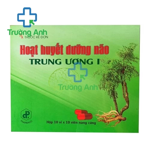 Hoạt Huyết Dưỡng Não Trung Ương 1 (viên nang) - Thuốc điều trị rối loạn tuần hoàn não