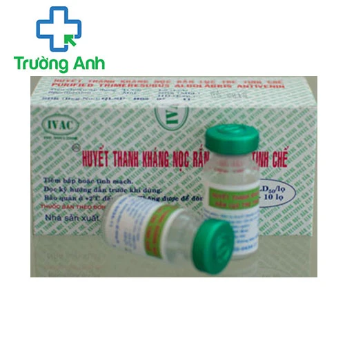 Huyết thanh kháng nọc rắn lục tre tinh chế (SAV) của Viện Vắc Xin Và Sinh Phẩm Y Tế - IVAC