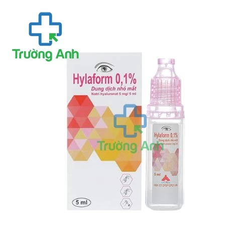 Hylaform 0,1% 5ml - Thuốc nhỏ mắt hỗ trợ điều trị khô giác mạc của CPC1HN