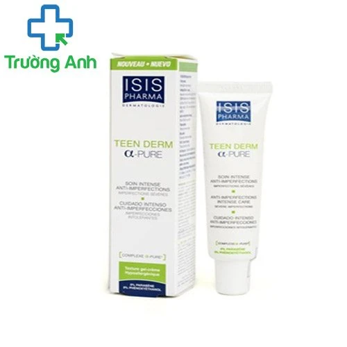 Isis Pharma Teen Derm Alpha Pure - Kem trị mụn trứng cá hiệu quả